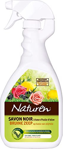 NATUREN NSAVPAL - Pulvérisateur Savon Noir à Base d'Huile d'Olive 750 ml - Nettoie et lustre les feuilles des plantes et arbustes - Solution traditionnelle - Pour la maison et jardin - Prêt à l'emploi