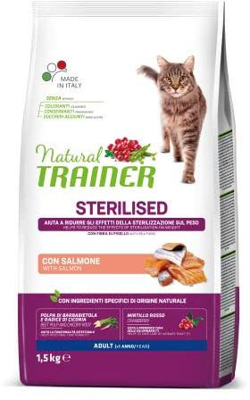 Trainer Cibo per Gatti Sterilizzati con Salmone, 1.5 kg