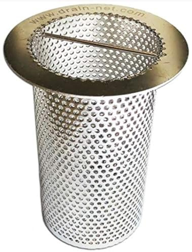 4 Commercial Floor Drain Strainer, 6 Tall, Perforated Stainless Steel