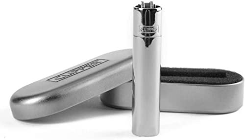 Briquet+Clipper+Metal+Silver