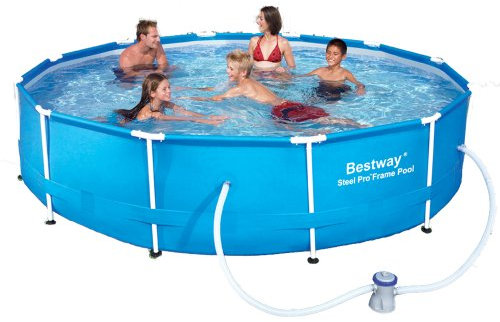 Bestway 56062 Frame Pool Stahlrahmenbecken Steel Pro mit Filterpumpe NL 366 x 76 cm