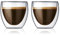 Bodum 4557-10 pavina Gläser-Set (Doppelwandig, Isoliert, Mundgeblasen, 0,08 liters) transparent, 2 Stück (1er Pack)