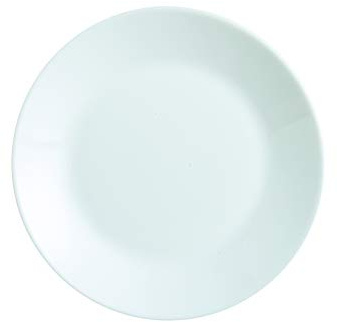 Dajar Zelie - Plato de Postre (18 cm, Cristal), Color Blanco