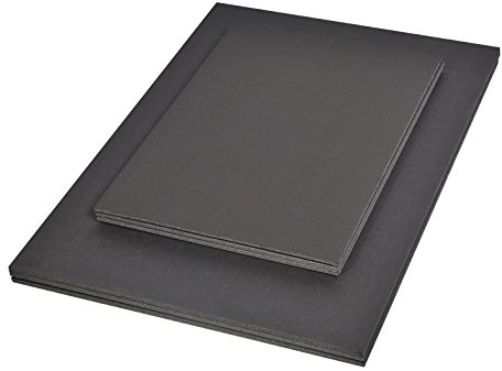 Clairefontaine 93646C - Confezione 20 fogli Carton Mousse 21x29.7 cm, spessore 5 mm, nero