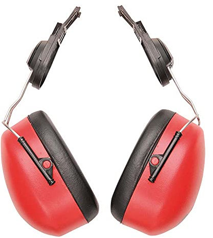 Portwest Coquilles anti-bruit Endurance Clip-On, Couleur: Rouge, PW47RER