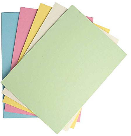 House of Card & Paper - Papel 220 gsm, color Assorted Pastel A3 (Pack of 50 Sheets)