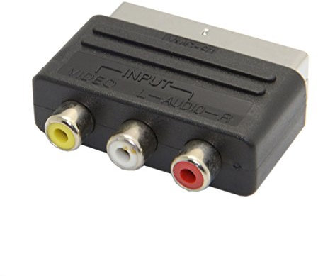 ChenYang, adattatore audio video composito da 3 RCA AV a scart 21 pin, per Microsoft Xbox & Europe HDTV