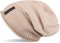 styleBREAKER Unisex Feinstrick Beanie Mütze mit weichem Fleece Innenfutter, warme Winter Strickmütze 04024065, Farbe:Beige