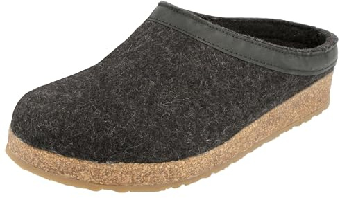HAFLINGER Grizzly Torben 713001, Chaussons Mixte Adulte, Pointure:43 EU, La Couleur:Gris