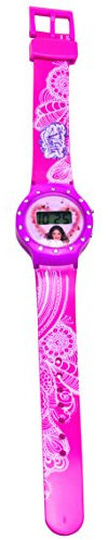 Disney Mädchen-Armbanduhr Violetta LCD-Uhr mit Strass 8x3x27 cm Digital Quarz Plastik 117011