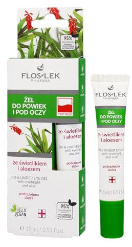 FLOS LEK Lid & Under Eye Gel with Eyebright and Aloe 15ml
