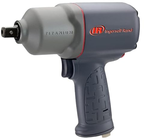 Ingersoll Rand 2135PTIMAX 1/2 Air Impact Wrench, 1100 ft-lb Torque, Titanium Hammercase, Pin Retainer, Pistol