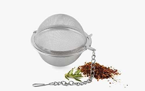 Weis infusore per tè a Sfera 5,5 cm, in Acciaio Inox, Argento, 13 x 5.5 x 5.5 cm