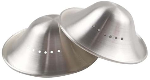 Silberne Stillbecher, 999 Silber, Brusthütchen aus Silber zum Stillen, Brustwarzenschutz zum Stillen von Neugeborenen – perforiertes Design