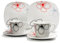 CreaTable Kaffeeservice TROPICAL FLOWERS 18-tlg aus Porzellan