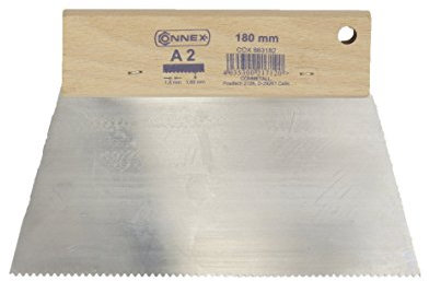 Connex COX883182 - Dentada espátula 180 mm 1.8 x 1.65 Fin