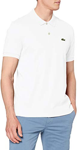 Lacoste Dh2050, Polo Uomo, Bianco (Blanc 001), Large (Taglia Produttore: 5)
