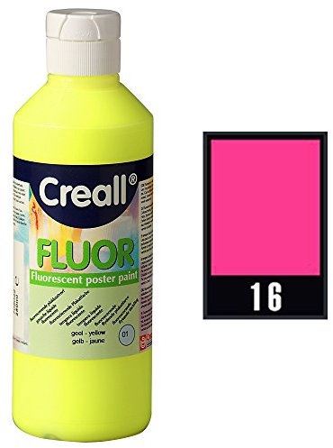Creall Flour Gouachefarben, 250 ml, Rosa - leuchtende Neonfarbe auf Wasserbasis