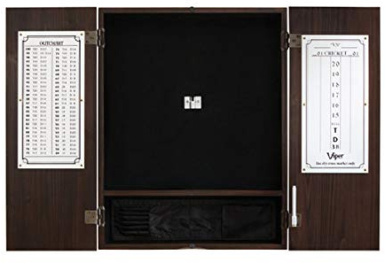 Viper by GLD Products 40-0407 Metropolitan Sisal/Bristle Steel Tip Dartboard Cabinet: Cabinet Only (No Dartboard), Espresso Finish, One Size