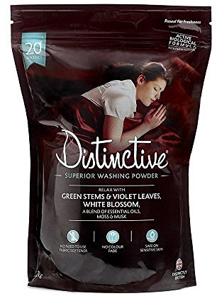 Distinctive Powder Laundry Detergent - Bio Washing Powder - Eco - Relaxing Fragrance (Pack of 1)