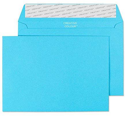 Blake Creative Colour 15109 Farbige Briefumschläge Haftklebung Cocktail Blau C6 114 x 162 mm 120 g/m² | 25 Stück