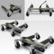 MS-Point BITUXX® 2 Stück PKW Rangierhilfe Rangierheber hydraulisch Wagenheber Auto Rangierroller Rangierheber belastbar bis 680 kg pro Rangierroller