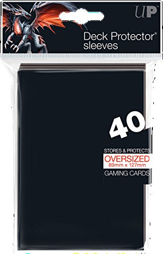 Ultra Pro - Oversized Top Loading Sleeves 40 Pack - Black