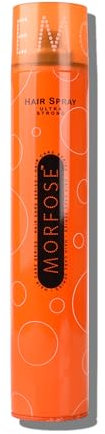 Morfose Ultra Strong Hair Styling Spray 400ml – Ultra starker Halt für langanhaltende Frisuren – Professionelles Haarspray mit Glanz – Nicht klebrig, für alle Haartypen – Unisex