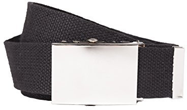 shenky Schwarzer Stoffgürtel 4cm breit 140cm extra lang XXL Überlänge