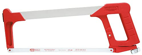 KS Tools 907.2100 - Arco de sierra de metal, ligero, con protección para la mano y apoyo para el pulgar (tamaño: 300 mm)