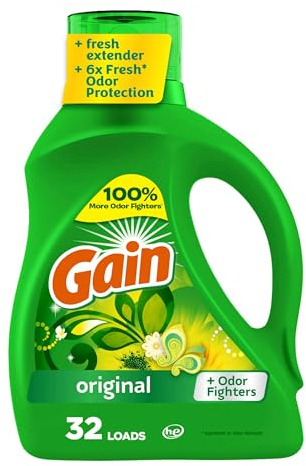 GAIN Original He Liquid Laundry Detergent - 32 Loads