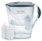 Biocera Alkaline Water Filter Jug With 2 Filter Cartridges - Produces Alkaline, Antioxidant, Hydrogen Rich Water - BPA-Free - NSF Certified - Cost Effective - Simple To Use - Grey Lid and Handle
