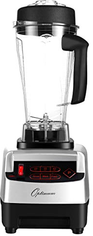 Hochleistungsmixer Optimum 9200A, 2611 Watt, 3.5PS, 6 Edelstahlklingen, 48000 U/min, GRATIS Nussmilchbeutel + Stößel + Silikonschaber - Für Smoothies, Nicecream, Nussmus, Suppen, uvm