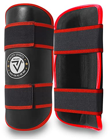 Black shin pads semi contact kick boxing shin guards MMA UFC Kids kick/Adult Martial Arts shin protectors (small kids 6-9yrs)