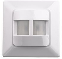 HUBER Motion 9 up PIR Präsenzmelder 170° für Innen I Unterputz Bewegungsmelder, 2 Sensoren - Bewegungsmelder für LED geeignet, Motion Sensor, 2-Draht-Technik
