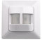 HUBER Motion 9 up PIR Präsenzmelder 170° für Innen I Unterputz Bewegungsmelder, 2 Sensoren - Bewegungsmelder für LED geeignet, Motion Sensor, 2-Draht-Technik