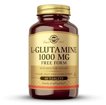 Solgar L-Glutamina 1000 Mg, Envase de 60 Comprimidos