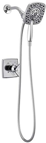 Delta Ashlyn 17 Series Dual-Function Shower Trim Kit with 2-Spray Touch Clean In2ition 2-in-1 Hand Held Shower Head with Hose, Chrome T17264-I (Valve Not Included)
