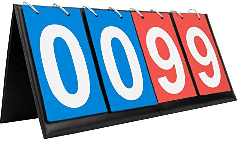 GOGO 4 Stück Sport Anzeigetafeln Portable Table Top Scoreboard Zähltafel für Tischtennis Basketball Badminton 00-99