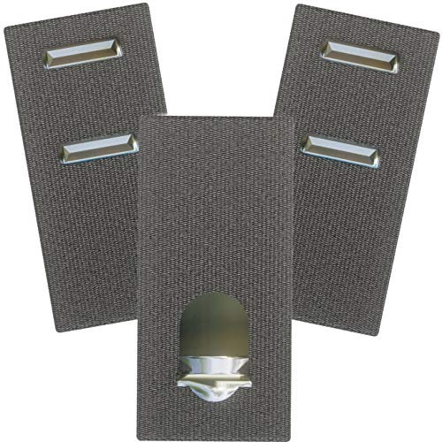 Medipaq Trouser Extenders for Men & Ladies - 3x Hook & Clasp Waist Extenders for Mens & Ladies Trousers - Waistband Extender for Jeans & Skirts - Grey