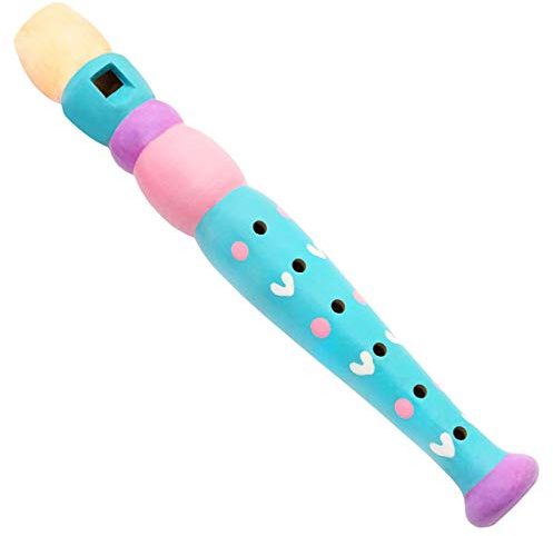 Keepdrum KFL1BL flauto in legno per bambini flauto per bambini blu