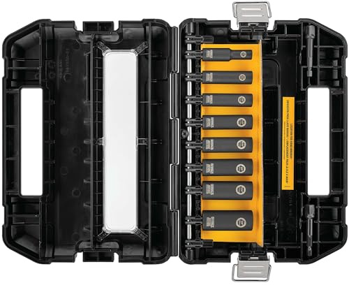 DEWALT Impact Socket Set, SAE, 3/8-Inch, 10-Piece (DW22838)