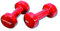 Tunturi Kurzhantel Vinylbeschichtung 3 kg, Rot, 14TUSFU111