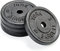 York Fitness Cast Iron Weight Plates fit all standard 1 inch diameter bars - Dumbbell Weights Set Perfect for Bodybuilding Weight Lifting Home Gym Equipment - 4x5 Kilograms, Black