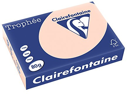 Clairefontaine Trophee färger papper 80 gsm A4 lax 500 ark