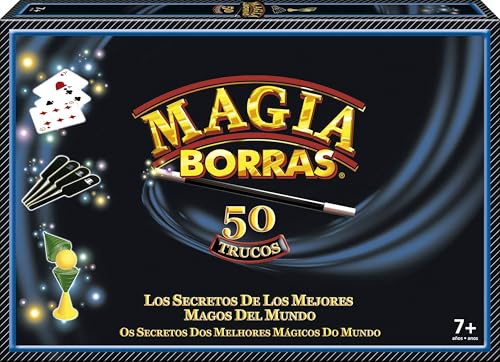 BORRAS - Magia Clásica con los 50 Trucos más Originales y Divertidos, Los aprendices de Mago encontrarán un Manual con Todos los Trucos Paso a Paso | Juego de Magia a Partir de 7 años (24047)