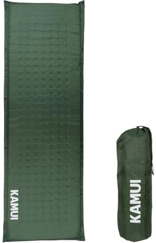 KAMUI selbstaufblasende isomatte, selbstaufblasbare isomatte, 5cm dick - Mehrere Matten kombinierbar, geeignet als Campingunterlage (Grün)