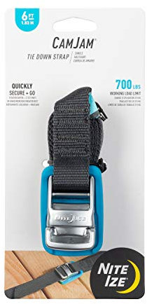 Nite Ize Correa de Amarre Camjam Unisex de 6 pies, Azul/Negro