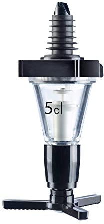 Westmark Dosiergerät, Dosierung pro Ausguss: 5 cl, Kunststoff, Standard, Schwarz/Transparent, 92502260