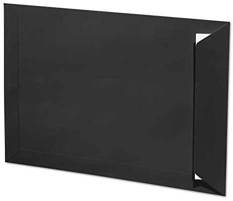 ARTOZ 25x DIN C4 Umschläge mit Haftklebung - ungefüttert 324 x 229 mm Schwarz (Schwarz) Briefumschläge ohne Fenster - Serie 1001